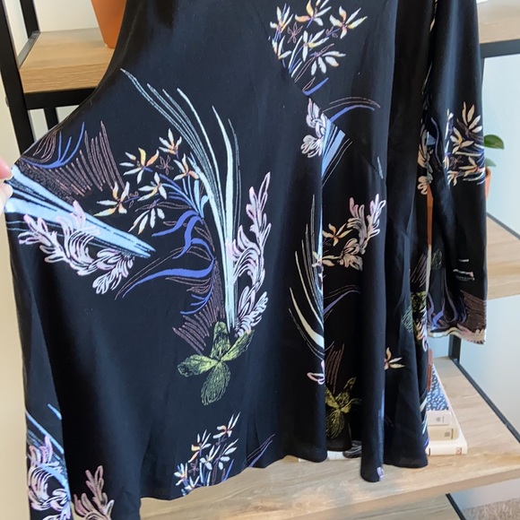 Free People Clear Skies Tie Cold Shoulder Tunic or Dress, M - Picture 9 of 16